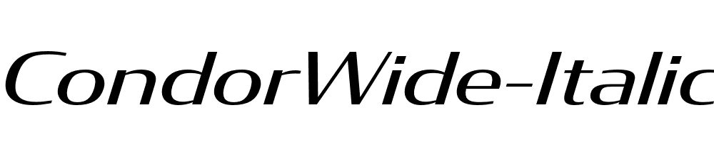 CondorWide-Italic