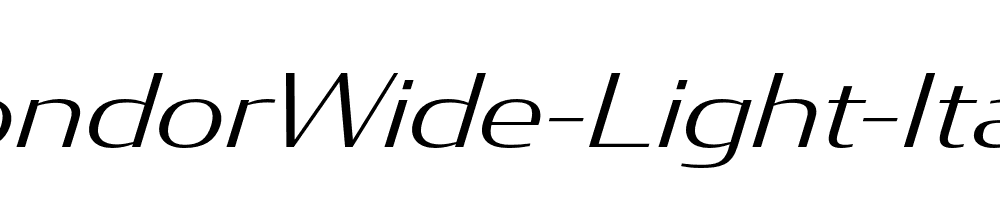 CondorWide-Light-Italic