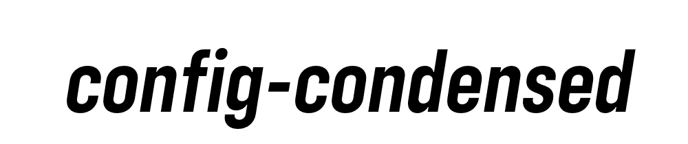 Config Condensed