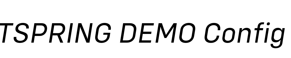  DEMO Config Italic