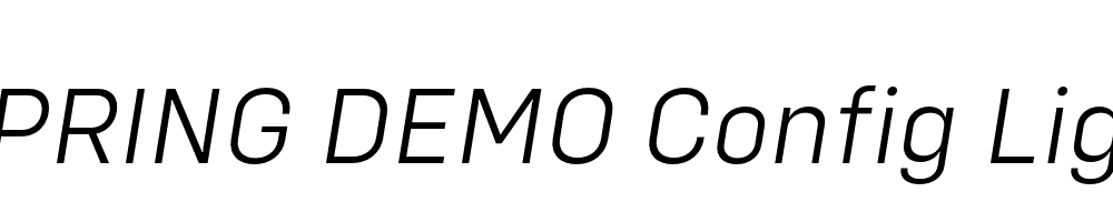  DEMO Config Light Italic