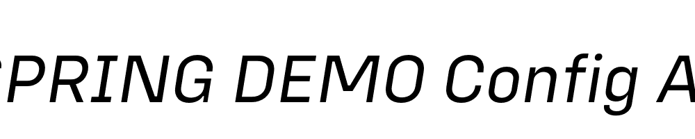  DEMO Config Alt Italic