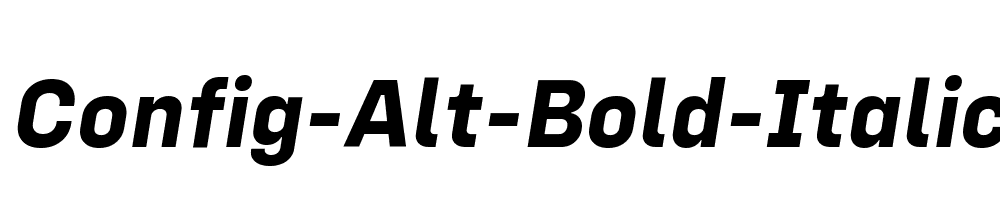 Config-Alt-Bold-Italic