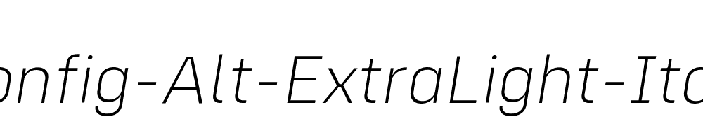 Config-Alt-ExtraLight-Italic