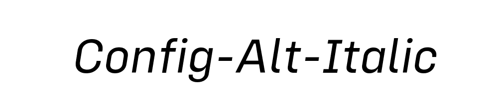 Config-Alt-Italic