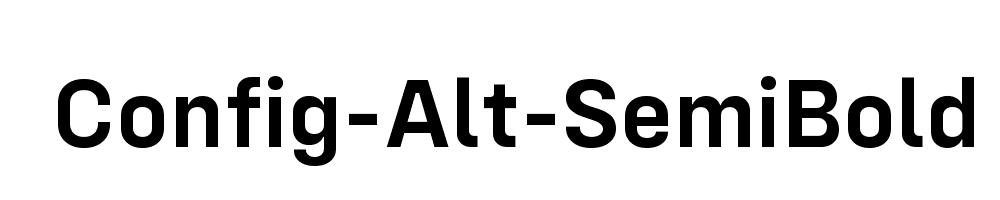 Config-Alt-SemiBold