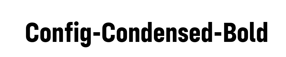 Config-Condensed-Bold