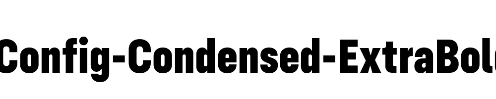 Config-Condensed-ExtraBold