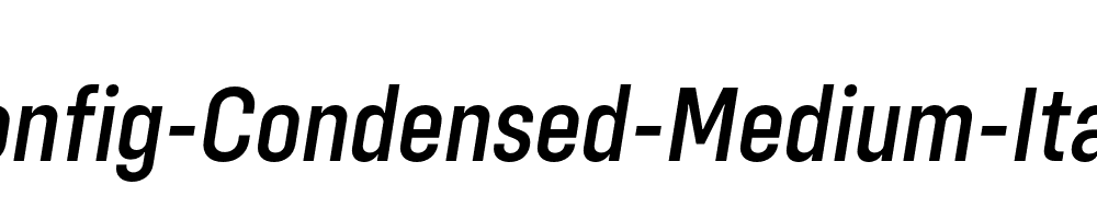 Config-Condensed-Medium-Italic