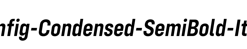 Config-Condensed-SemiBold-Italic