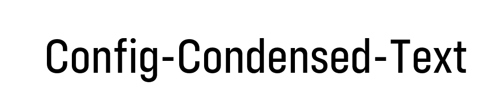 Config-Condensed-Text