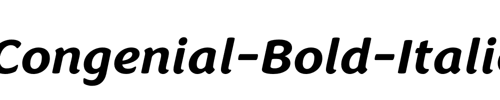 Congenial-Bold-Italic