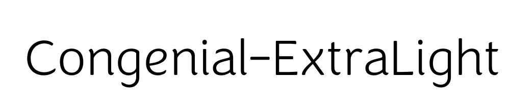 Congenial-ExtraLight