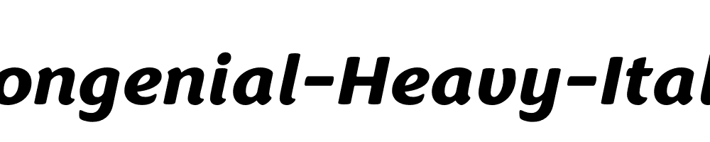 Congenial-Heavy-Italic