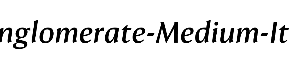 Conglomerate-Medium-Italic