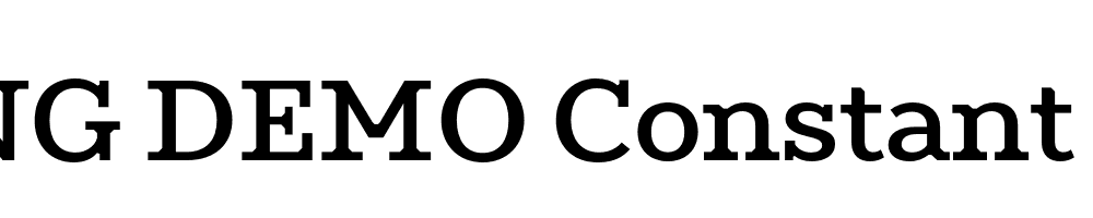  DEMO Constant Bold Regular