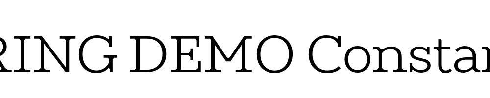  DEMO Constant Regular