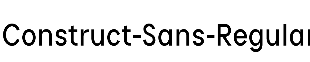 Construct-Sans-Regular