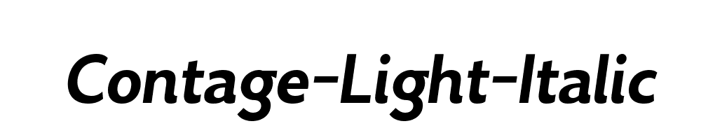 Contage-Light-Italic