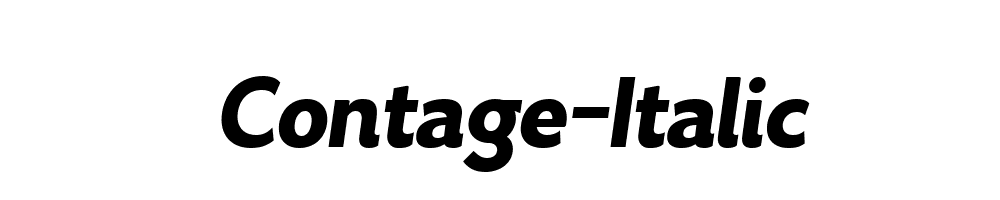 Contage-Italic