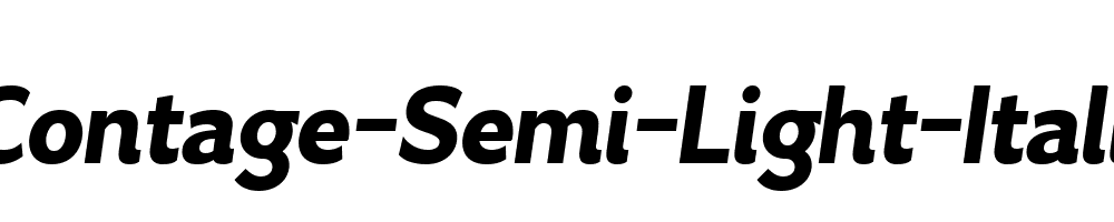 Contage-Semi-Light-Italic