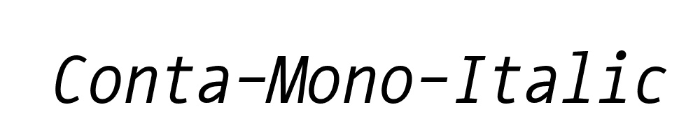 Conta-Mono-Italic