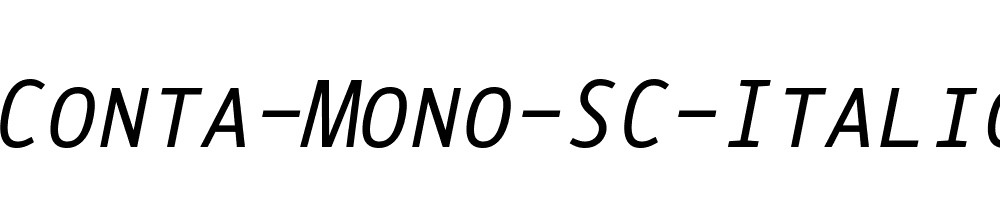 Conta-Mono-SC-Italic