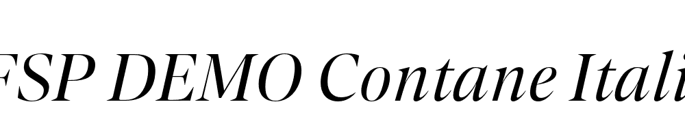 FSP DEMO Contane Italic