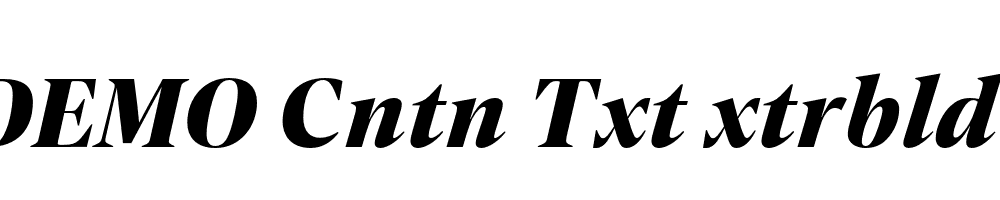 FSP DEMO Cntn Txt xtrbld Italic