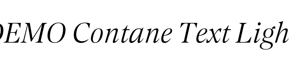 FSP DEMO Contane Text Light Italic