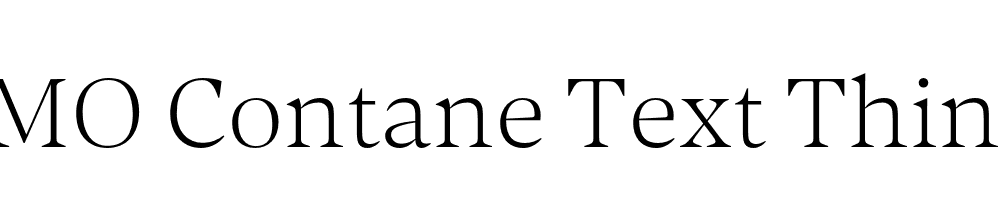 FSP DEMO Contane Text Thin Regular