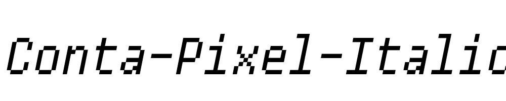 Conta-Pixel-Italic