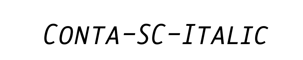 Conta-SC-Italic