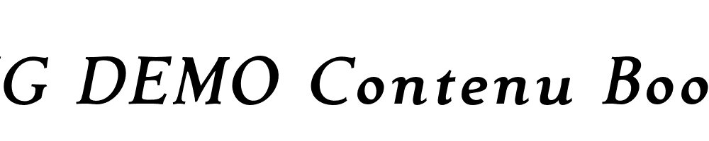  DEMO Contenu Book Bold Italic