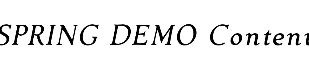  DEMO Contenu Italic