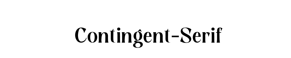 Contingent-Serif