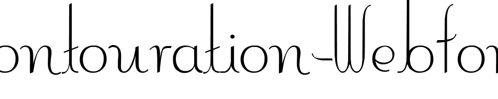 contouration-WebFont