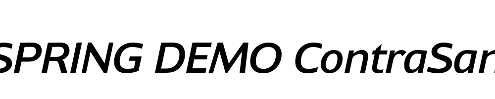  DEMO ContraSans Italic