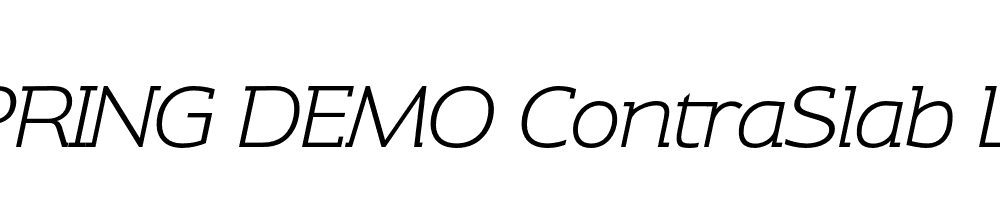  DEMO ContraSlab LightItalic