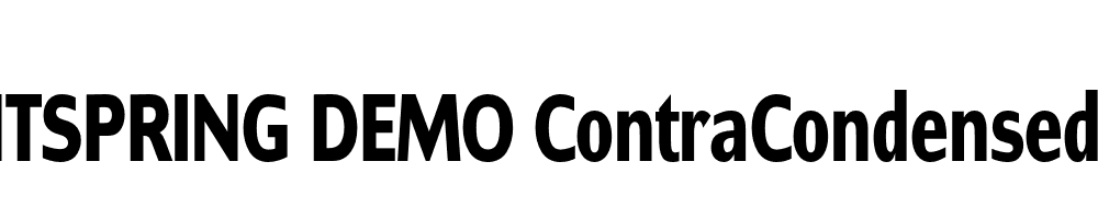  DEMO ContraCondensed Bold