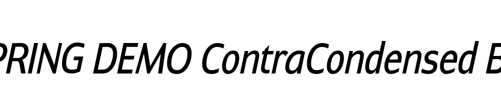  DEMO ContraCondensed BookItalic