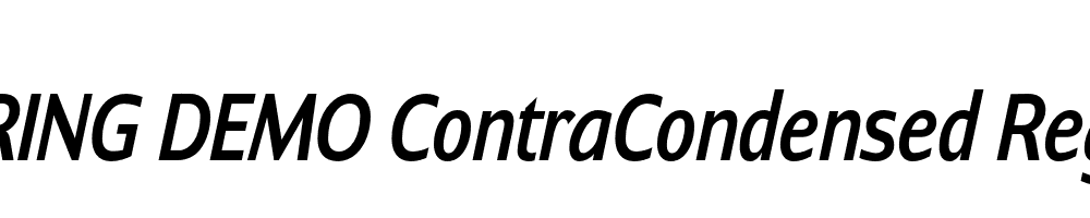  DEMO ContraCondensed RegularItalic