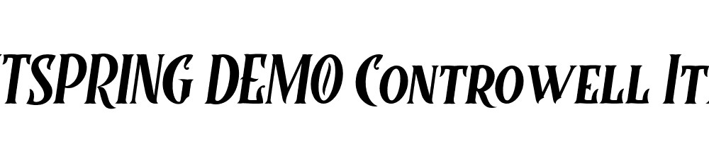  DEMO Controwell Italic