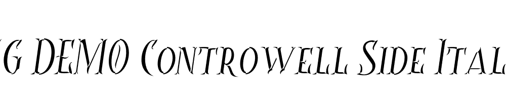  DEMO Controwell Side Italic Regular