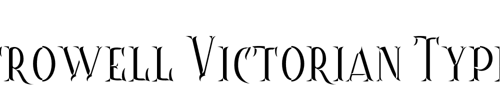 Controwell Victorian Typeface