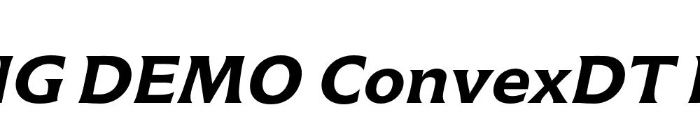  DEMO ConvexDT Bold Oblique