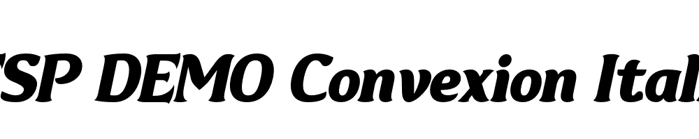 FSP DEMO Convexion Italic