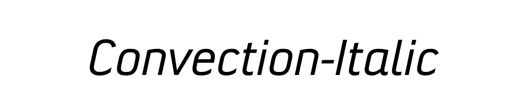 Convection-Italic