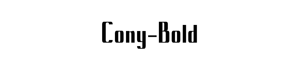 Cony-Bold