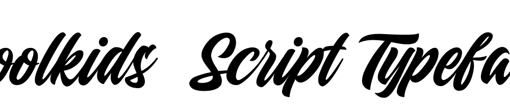 Coolkids Script Typeface
